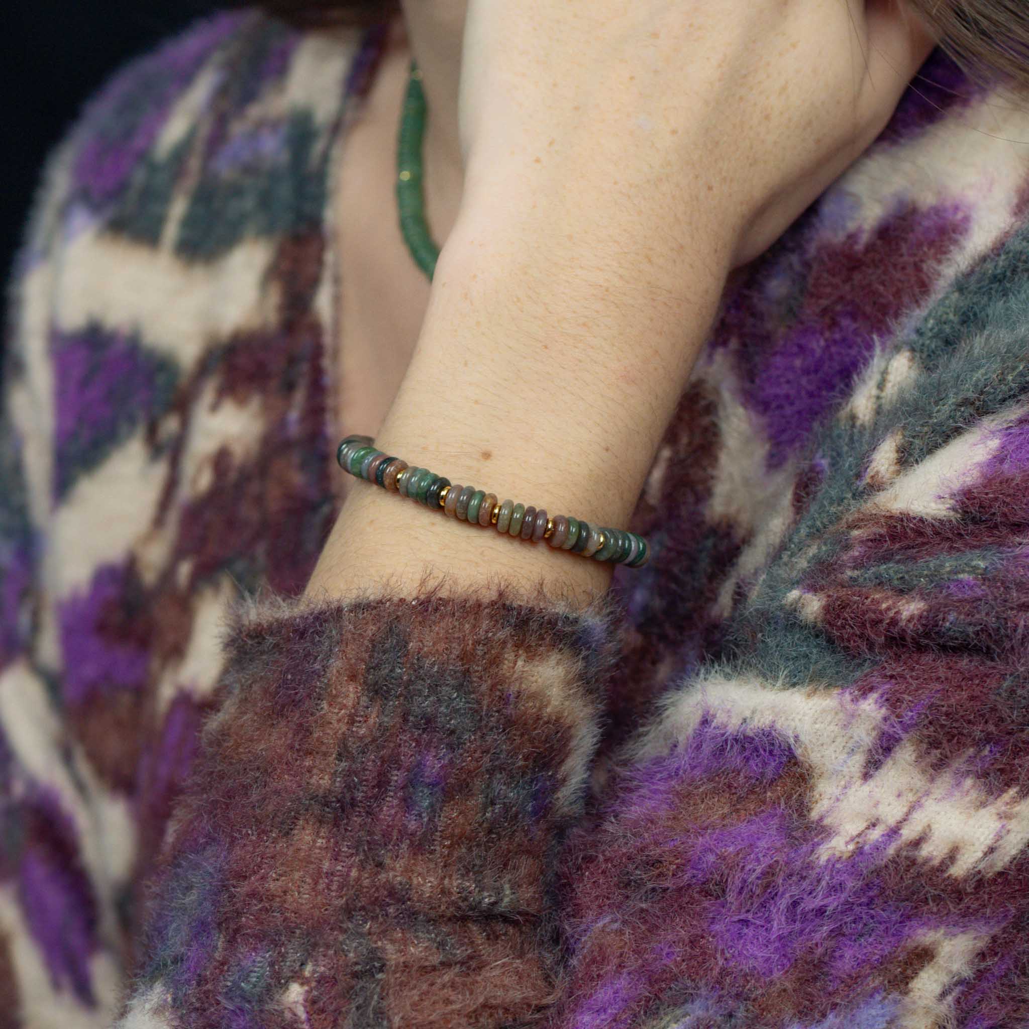 Bracelet Blima en pierres Agate Indienne - SLOYA